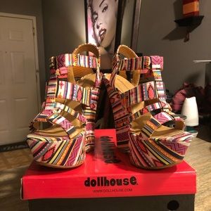 Aztec high heels